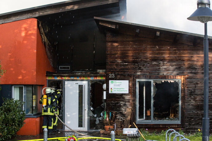 Grossbrand Kindergarten, SOS Kinderdorf, Schorndorf-Oberberken, 16.05.2021.