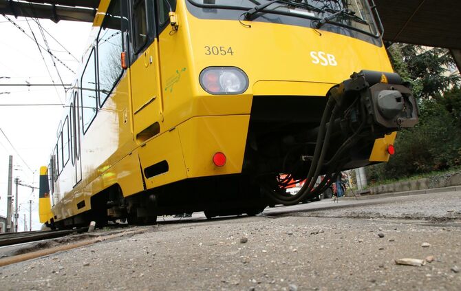 Fotoupdate Stadtbahn an Heilbronner Str entgleist_1
