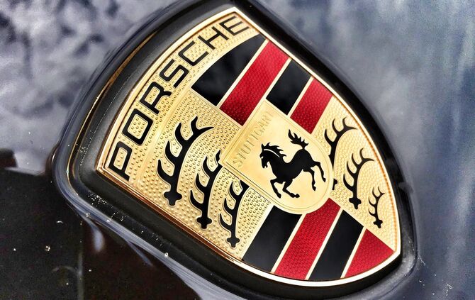 Porsche Symbol Symbolbild Symbolfoto (nur redaktionelle Nutzung)