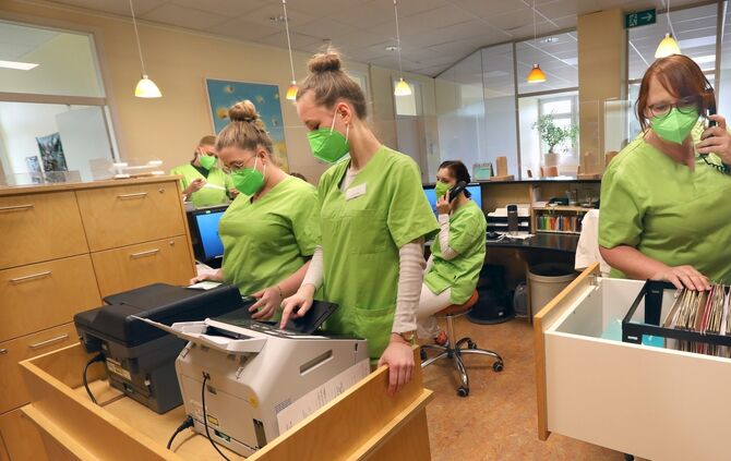 Coronaarzthelferinstress