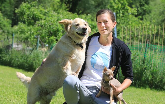 Hundetrainerin Sara Schmid