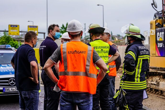 Stuttgart: Bei Arbeitsunfall toedlich verletzt