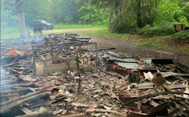 Jägerhütte Brand