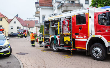 Brand in einer Wohnung durch einen Handstaubsaugerakku, Hauptstr., Winnenden-Birkmannsweiler, 07.06.2021.