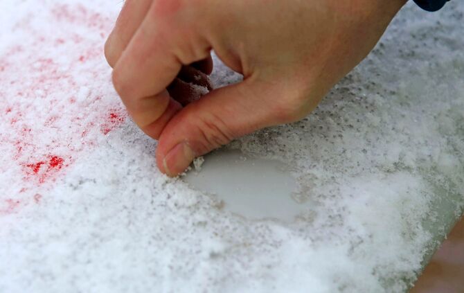 Eis verzögert Rotorblatt Montage am Goldboden_1