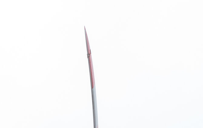 Windradtransport zur Winradbaustelle, Goldboden, Winterbach, 21.11.2017.