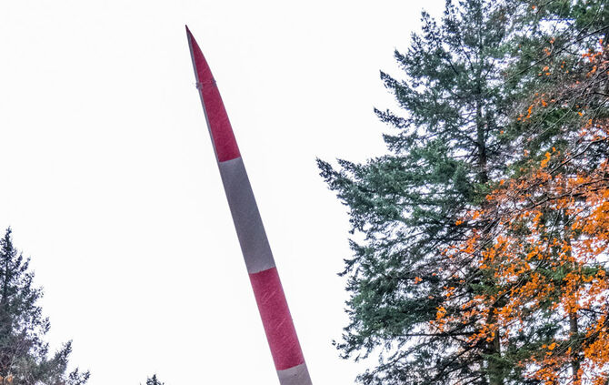 Windradtransport zur Winradbaustelle, Goldboden, Winterbach, 21.11.2017.