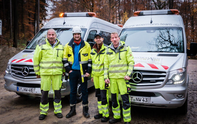 Windradtransport zur Winradbaustelle, Goldboden, Winterbach, 21.11.2017.