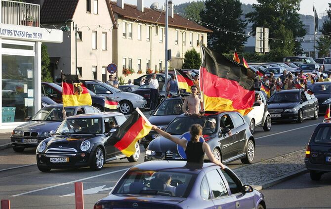 Autokorso in Winnenden