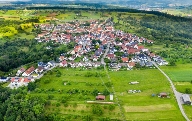 Geplantes Neubaugebiet Siechenäcker, Siechenackerweg, Schorndorf-Buhlbronn, 10.06.2021.