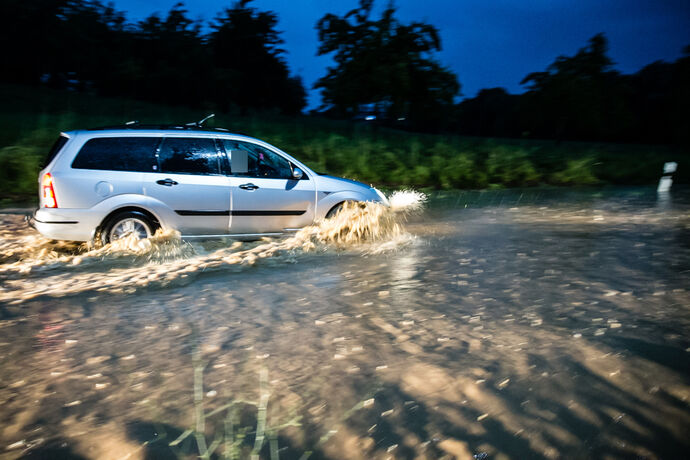 Unwetterfolgen Leutenbach, Winnenden, 28.06.2021.