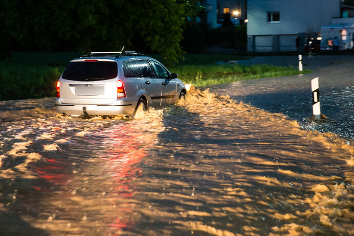 Ein heftiges Unwetter wütete am 28.06. über dem Rems-Murr-Kreis
