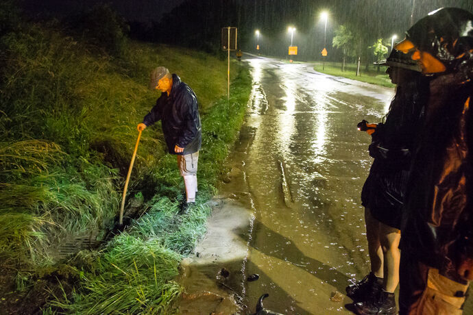 Unwetterfolgen Leutenbach, Winnenden, 28.06.2021.