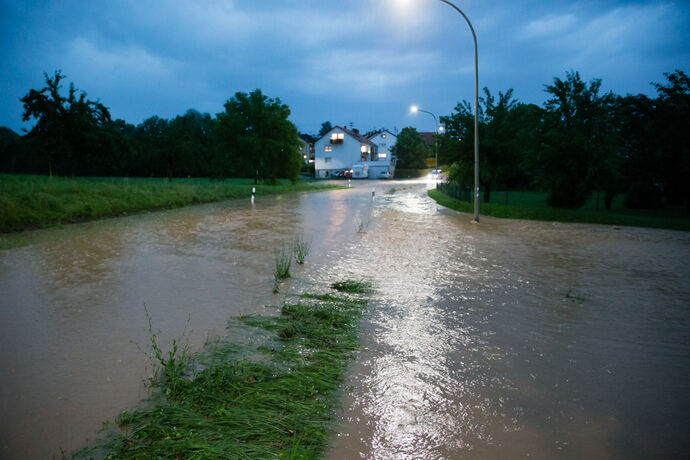 Unwetterfolgen Leutenbach, Winnenden, 28.06.2021.
