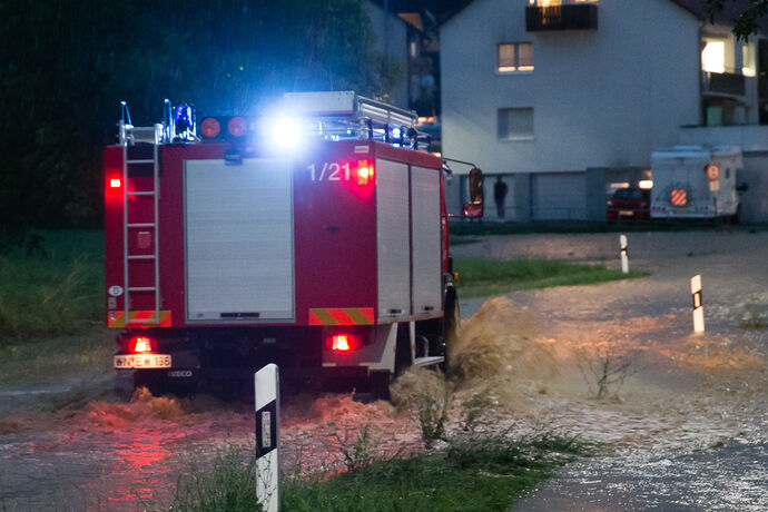 Unwetterfolgen Leutenbach, Winnenden, 28.06.2021.