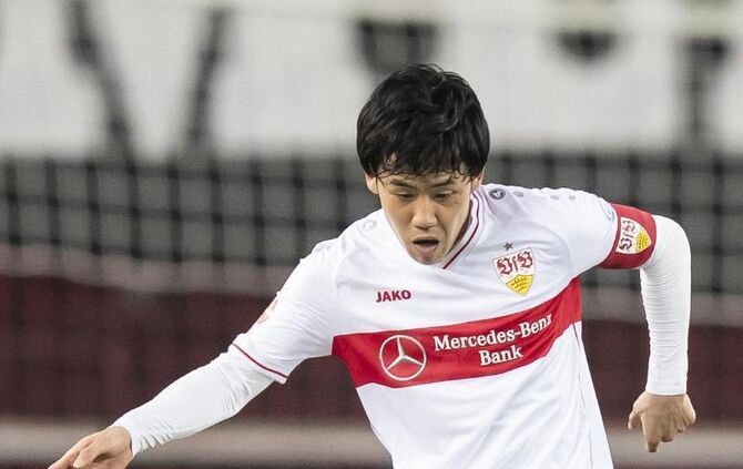 Stuttgarts Wataru Endo in Aktion