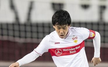 Stuttgarts Wataru Endo in Aktion