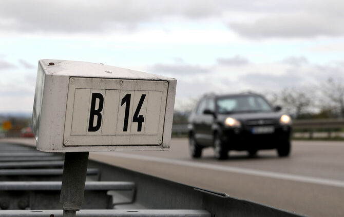 B14 Schild