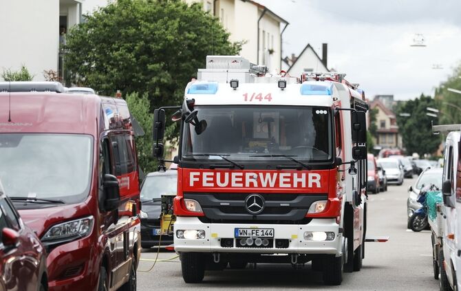 Zimmerbrand in Fellbach