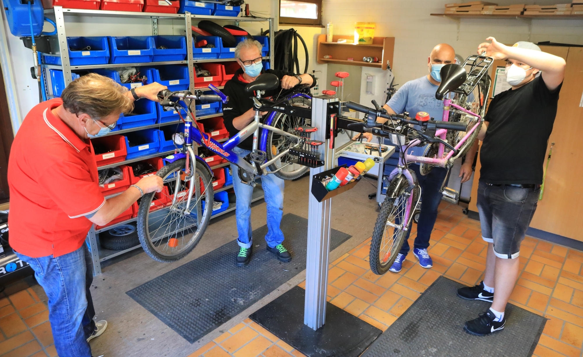 Stetten Inklusive Fahrradwerkstatt "BikeBox" wieder