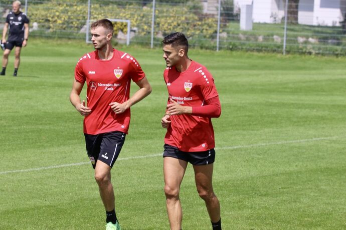 Sasa Kalajdzic und Konstantinos Mavropanos