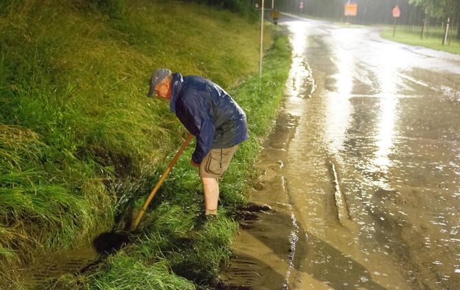 Unwetterfolgen Leutenbach, Winnenden, 28.06.2021.