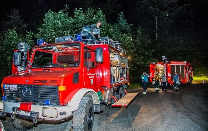 Opelfahrerin fährt in Kurve geradeaus in den Wald - Bild 13_4