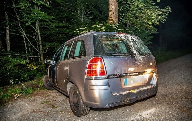 Opelfahrerin fährt in Kurve geradeaus in den Wald - Bild 14_5