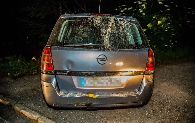 Opelfahrerin fährt in Kurve geradeaus in den Wald - Bild 18_9