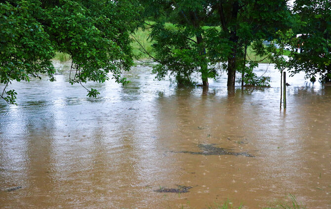 Starkregen sorgt für Überflutungen in Weiler zum Stein - Bild 19_22