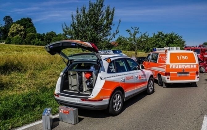 Frontalzusammenstoss auf der L 1147 - mehrere Verletzte - Bild 02_2