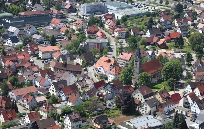 Blick auf Welzheim