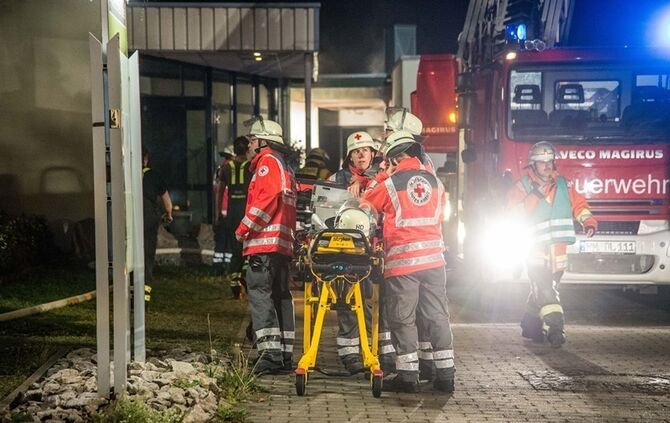 Wohnung brennt in Welzheim_46