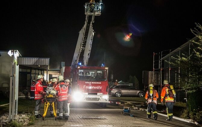 Wohnung brennt in Welzheim_47