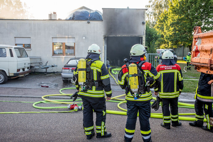 Autobrand, Dieselstr., Korb, 25.08.2021.