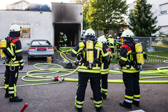 Autobrand, Dieselstr., Korb, 25.08.2021.