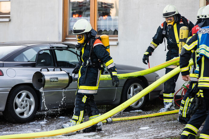 Autobrand, Dieselstr., Korb, 25.08.2021.