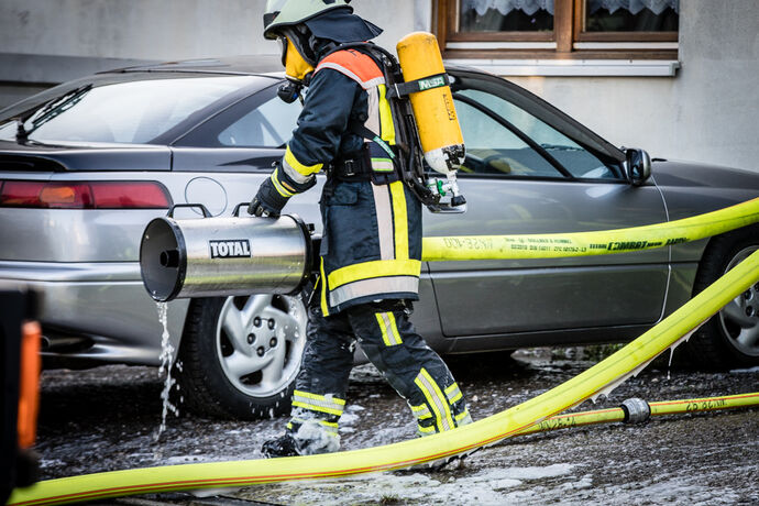 Autobrand, Dieselstr., Korb, 25.08.2021.