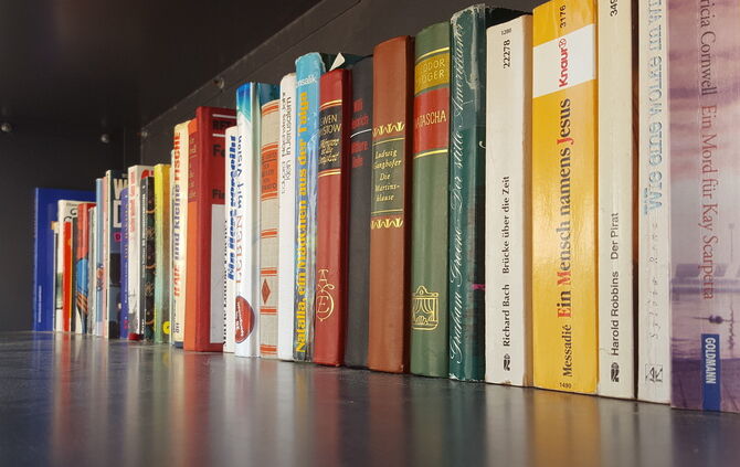 Bücherregal Bücher  symbol symbolbild symbolfoto
