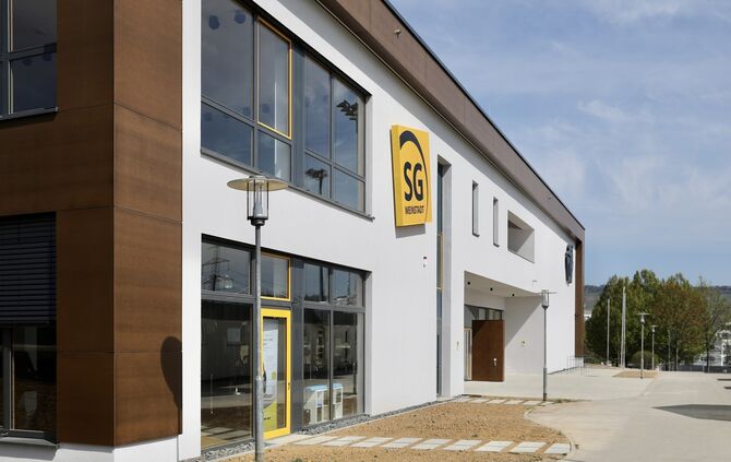 Der „SGCube“.  SG Weinstadt