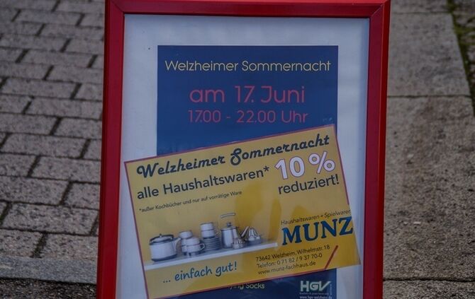 Welzheim: Welzheimer Sommernachts-Shopping