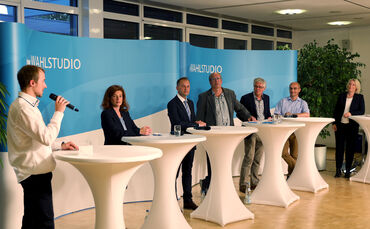 ZVW Podiumsdiskussion BM Kandidaten für Schwaikheim