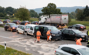 Unfall, B29, Schorndorf-West, 20.09.2021.
