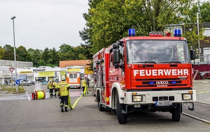 Fellbach-Schmiden: Dachbrand in Rohbau