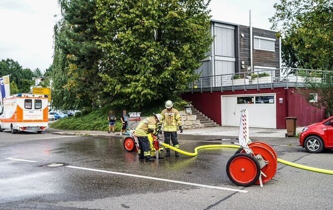 Fellbach-Schmiden: Dachbrand in Rohbau