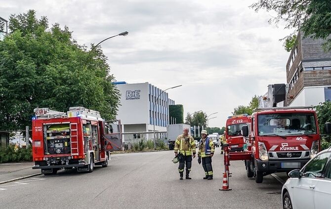 Fellbach-Schmiden: Dachbrand in Rohbau