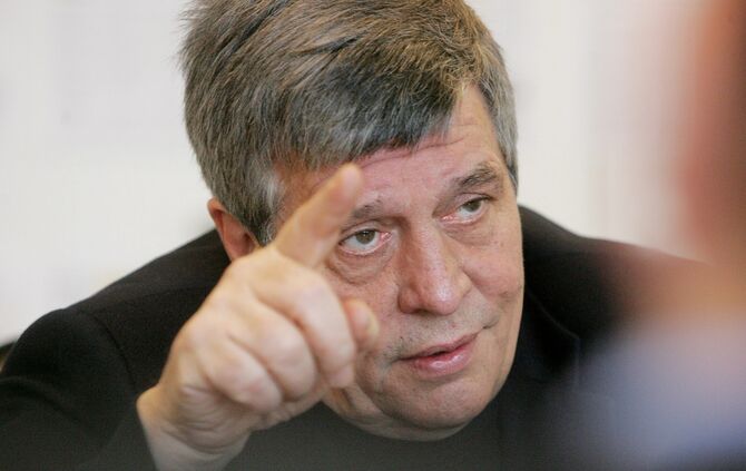 Hermann Scheer SPD im Redaktionsgespräch