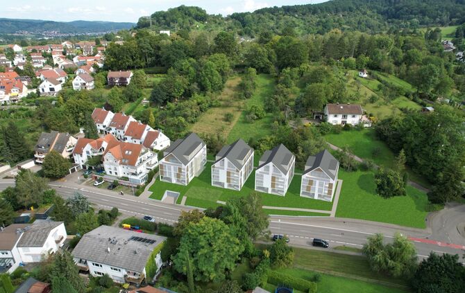 Riker-Bebauung an der Uhlandstraße