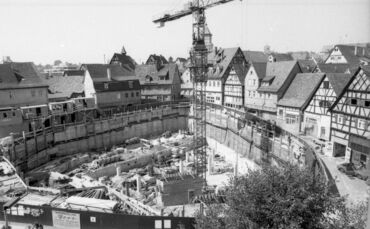 Baustelle Marktdreieck 1974