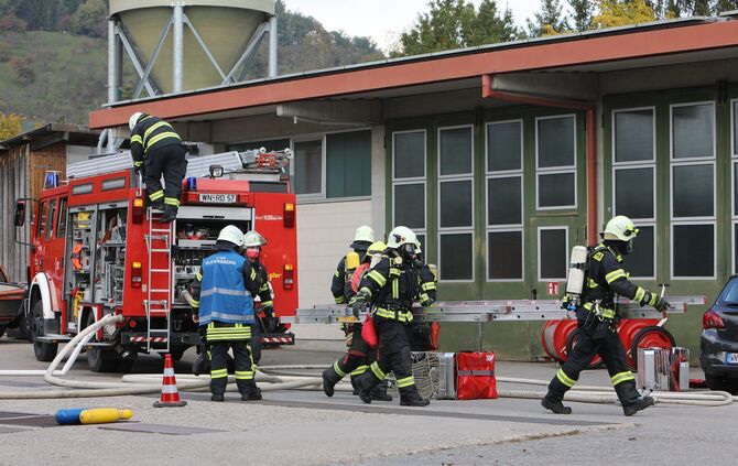 Abschlussübung Feuerwehr